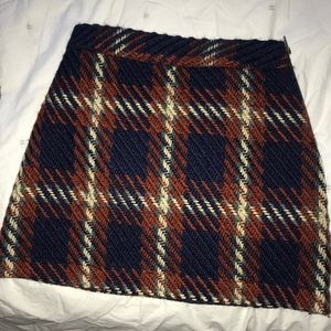 NWT PLAID KNIT SKIRT- NASTY GAL